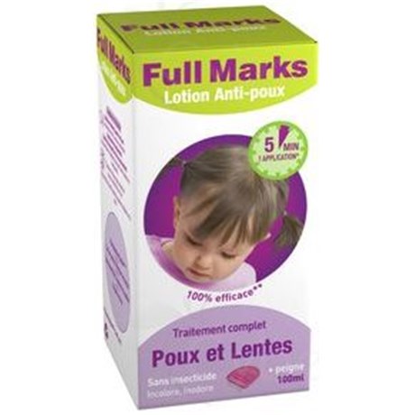 FULL MARKS Anti-lice Lotion + comb, 100ml bottle