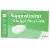 SUPPOSITORIES GLYCERINE ADULT, box of 10 blister