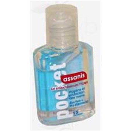 Assanis POCKET HAND CLEANER, cleansing gel, antibacterial, no-rinse hand. - 15 ml fl