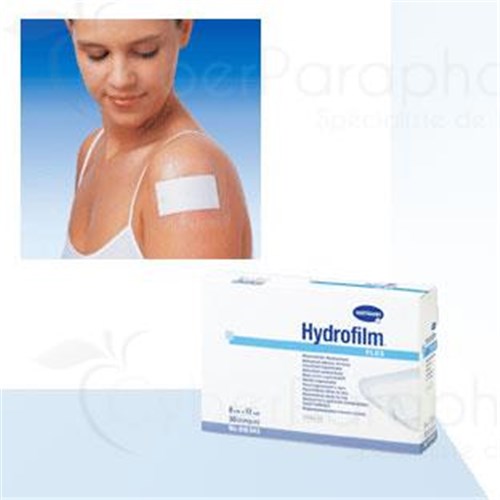 HYDROFILM PLUS Adhesive Bandage 4 sides, sterile, absorbent pad with 9 cm x 15 cm (ref. 6857740) - bt 5