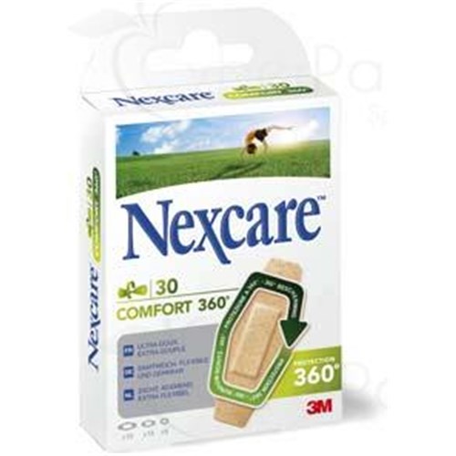 NEXCARE COMFORT 360 ° precut dressing, adhesive 4 sides, multiextensible, together. - Bt 30