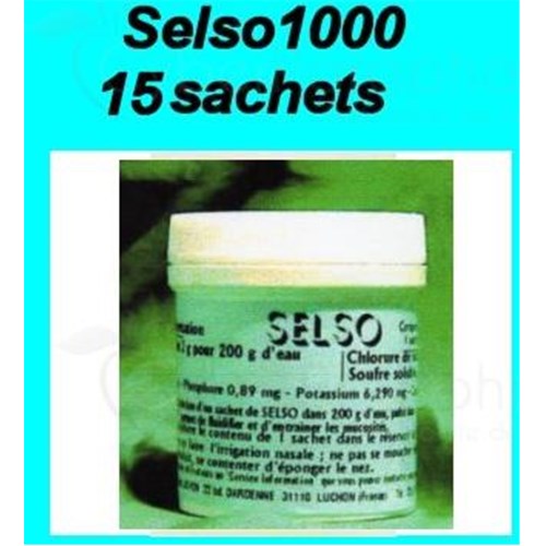 SELSO, Preparation for nasal solution for Rhino Lauly scrubber. - Pot 15 bags