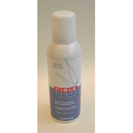 TARGET MEN SHAVING GEL ANTIIRRITATION, Shave Gel antiirritation extract pure aloe indica. - 150 ml aerosol