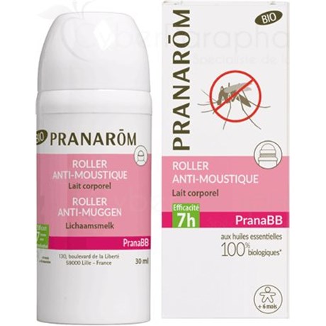 PranaBB, anti-mosquito roller from 6 months, body milk, 30ml