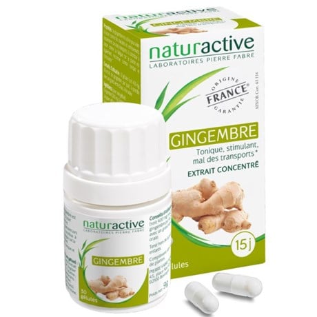 Elusanes GINGER Capsule dietary supplement containing ginger. - Bt 30
