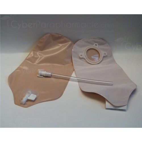 Combihesive 2S POCKET URO drainable, drainable pouch, 2 room system with transparent drain valve, 32 mm (ref. 413124) - bt 30
