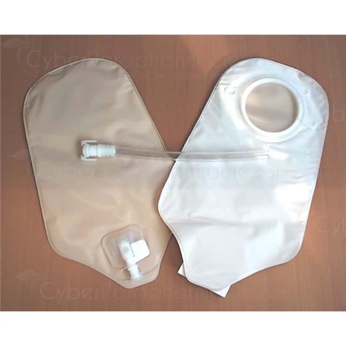 Consecura urostomy, drainable pouch with drain valve system 2 rooms, opaque. diameter 35 mm (ref. 413137) - bt 30