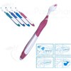 GUM TECHNIQUE Toothbrush with Quad-Grip handle for adult, 4 rows. compact head, medium (ref. 493) - unit
