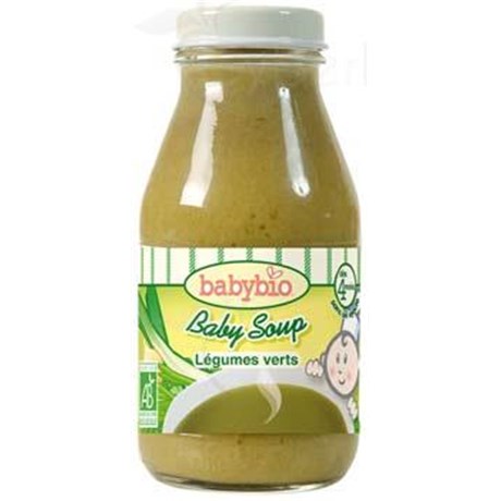 BABYBIO BABY SOUP, Soupe de légumes verts. - bouteille 20 cl