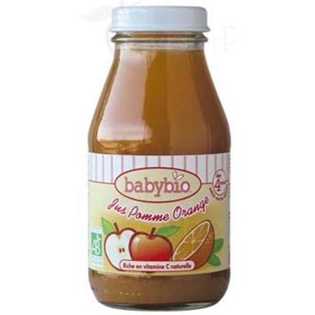 BABYBIO JUS DE FRUIT BIOLOGIQUE, Jus de pomme - jus d'orange. - fl 200 ml