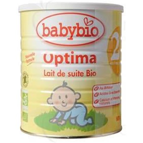 BABYBIO 2 OPTIMA, Lait de suite pour nourrisson 2ème âge. - bt 900 g