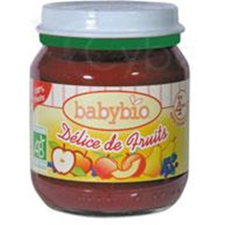 BABYBIO PETITS POTS FRUITS, Petit pot délice de fruits. - pot 130 g