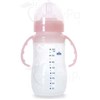 BÉBISOL BIBERON COL LARGE, Biberon à vis complet, col large, tétine silicone avec anses, 240 ml. - unité