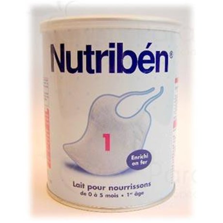 NUTRIBÉN 1, Lait pour nourrisson 1er âge. - bt 900 g