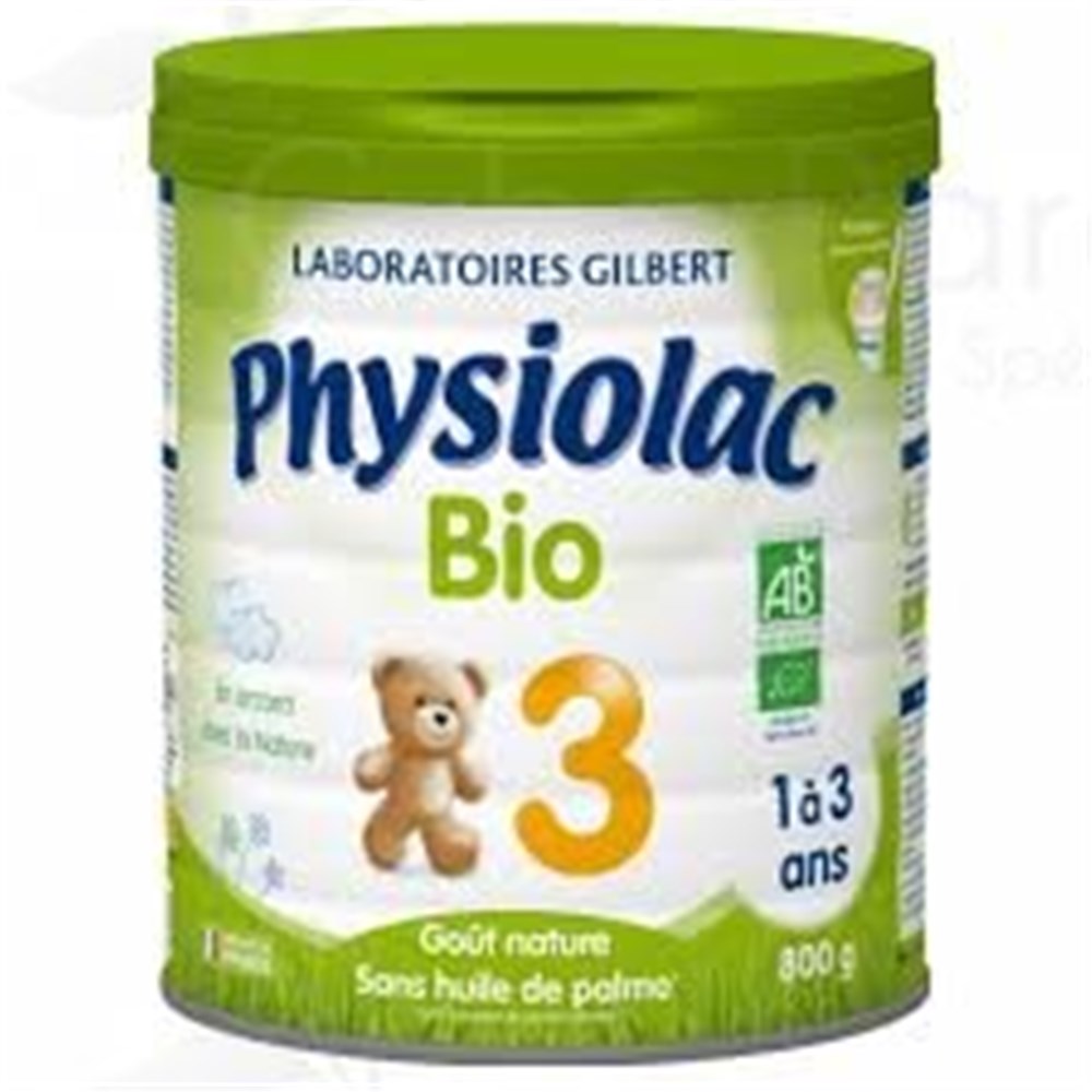 Physiolac Bio 3 Lait De Croissance Pour Nourrisson Bt 900 G