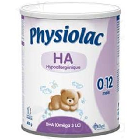 PHYSIOLAC HA, Aliment lacté pour nourrisson, HypoAllergénique (HA). - bt 400 g