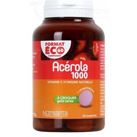 ACEROLA 1000 Vitamine C 60 comprimés