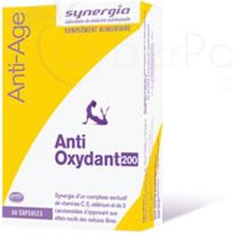 ANTI OX 200, Capsule, complément nutritionnel antioxydant. - bt 60