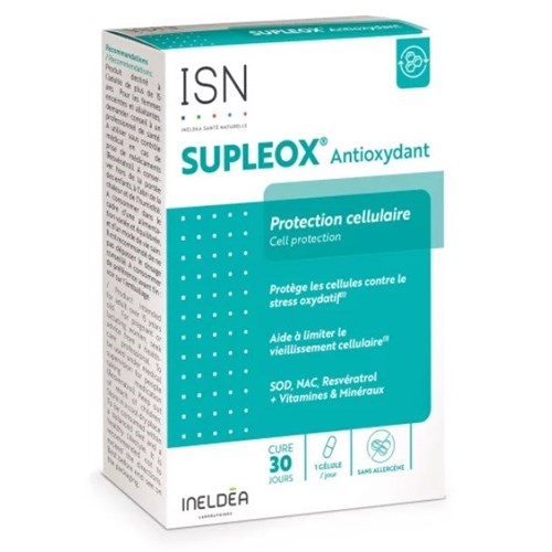 Supleox Antioxydant Protection cellulaire 30 Gélules Ineldea