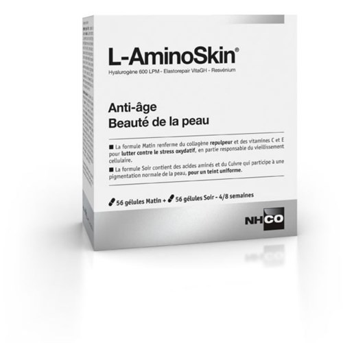 L-AminoSkin, beauty of the skin, 56 capsules Morning + 56 capsules Evening