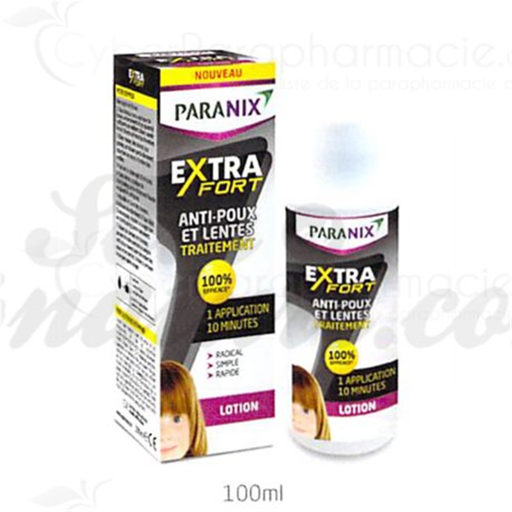 Paranix Extra Fort 5 minutes - Lotion Anti-Poux et Lentes 100% efficace* 2  en 1 : traite et protège – Format Familial 200 ml – Peigne fin en métal  inclus : : Hygiène et Santé