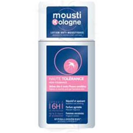 MOUSTIKOLOGNE HAUTE TOLÉRANCE LOTION ANTIMOUSTIQUES, Lotion antimoustique. - vapo 75 ml