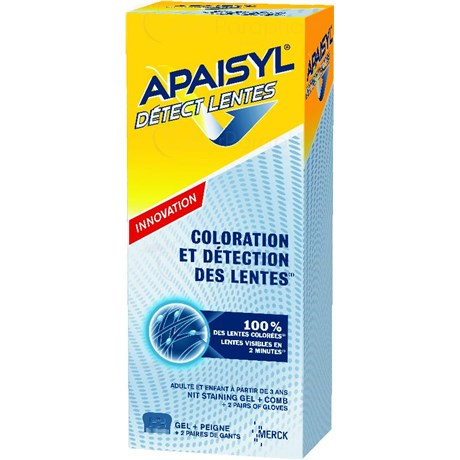 APAISYL Détect lentes, Coloration et détection des lentes 100ml