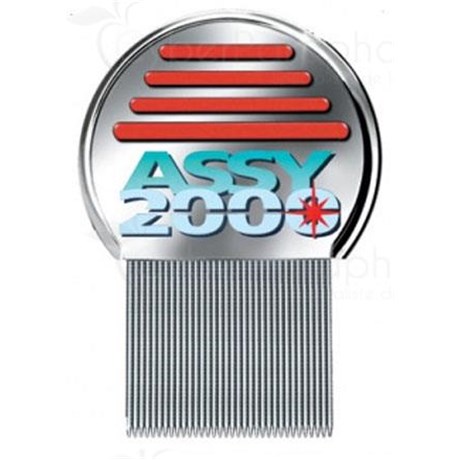 ASSY 2000, Peigne en métal pour poux et lentes. - unité