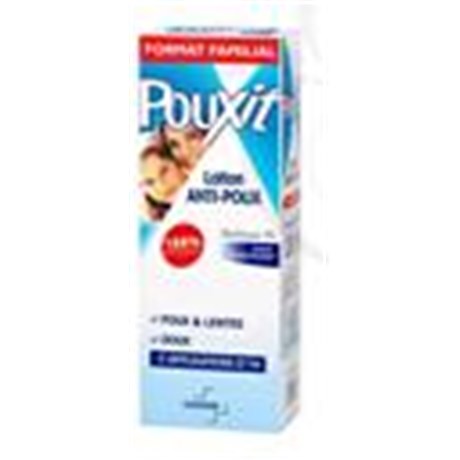 POUXIT LOTION ANTIPOUX, Lotion antipoux filmogène à 4 % de diméthicone. - fl 250 ml