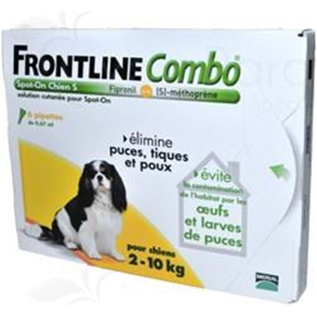 FRONTLINE COMBO CHIEN S 2-10 kg SPOT-ON 6 pipettes