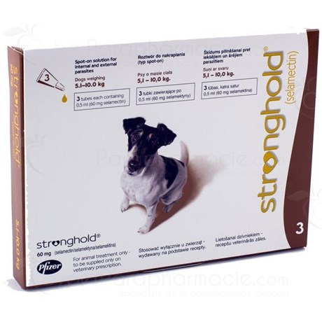 STRONGHOLD 60 MG, Spot-on, solution cutanée antiparasitaire intestinal et externe. - bt 3