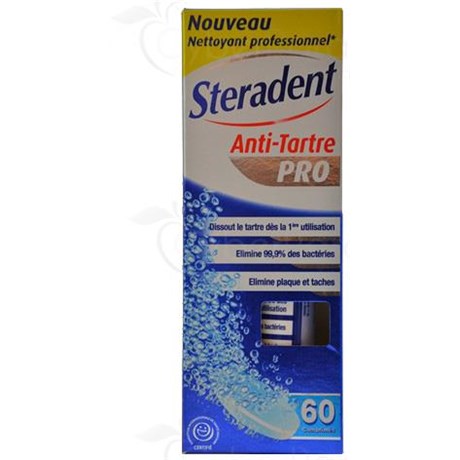 STERADENT ANTITARTRE 60 Comprimé effervescent
