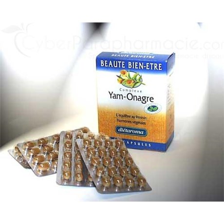 COMPLEX YAM ONAGRE DIETAROMA - Capsule dietary supplement containing yam and evening primrose. - Bt 80