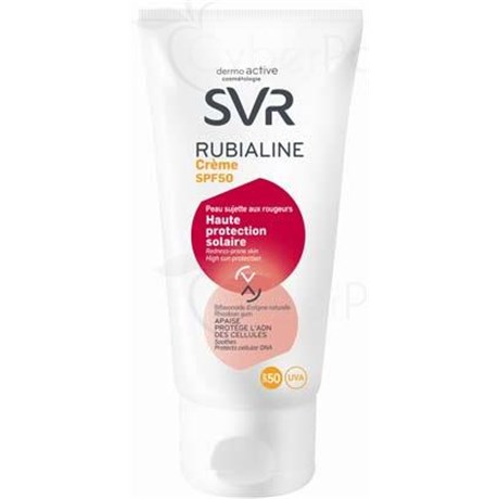 SVR DERMOACTIVE RUBIALINE CREAM SPF 50 High Protection Sunscreen, SPF 50 -. 50ml tube