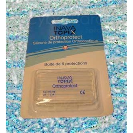 INAVA TOPIX ORTHOPROTECT, Elastomère de protection orthodontique en bâtonnet - blister 6
