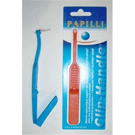 PAPILLI CLIP, HANDLE - Manche support pour brossette interdentaire Papilli-Clippée. - unité