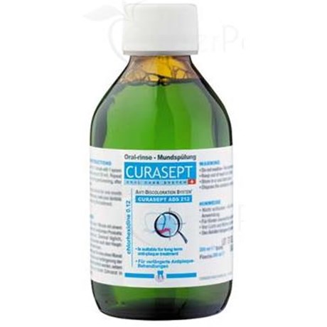 CURASEPT ADS 212 BAIN DE BOUCHE, Bain de bouche au digluconate de chlorhexidine 0,12 %. - fl 200 ml