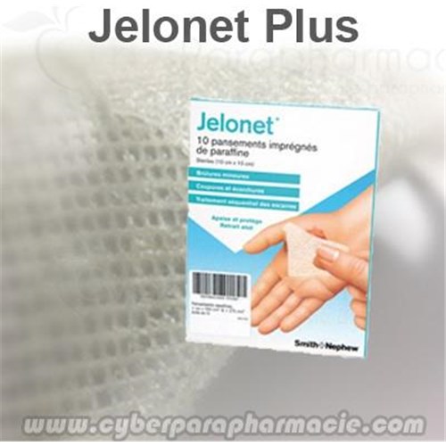 Smith et Nephew JELONET PLUS 10 x Fatty dressings 10x10cm