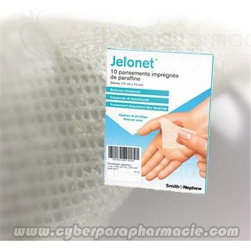 Smith et Nephew JELONET 10 x Paraffin dressings 10x10cm