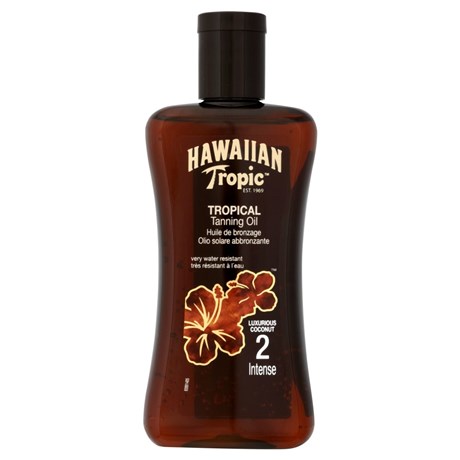 HAWAIIAN TROPIC TROPICAL TANNING OIL 2 INTENSE COCONUT 200 ml