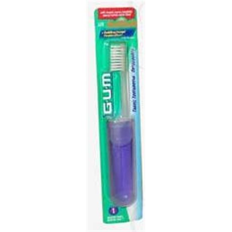 GUM ORTHO BROSSE À DENTS, Brosse à dents orthodontique de voyage, 4 rangs - unité