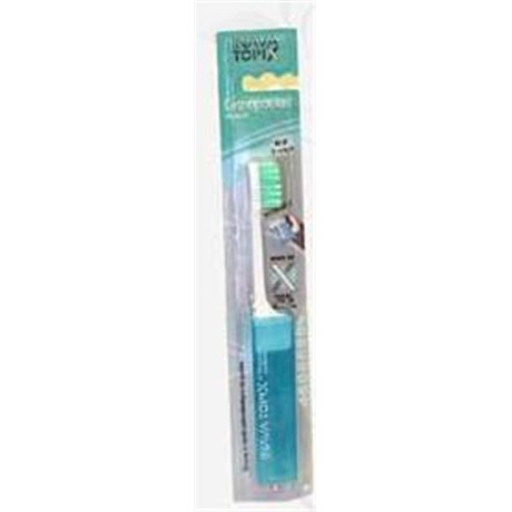 INAVA TOPIX ORTHOPOCKET, Brosse à dents orthodontique de voyage. - unité