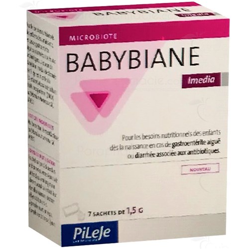 BABYBIANE IMEDIA, For the nutritional needs of children from birth in case of acute gastroenteritis or diarrhea associated with antibiotics, 7 sachets