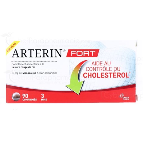 ARTERIN FORT Comprimé, complément alimentaire à la levure de riz rouge. - bt 90