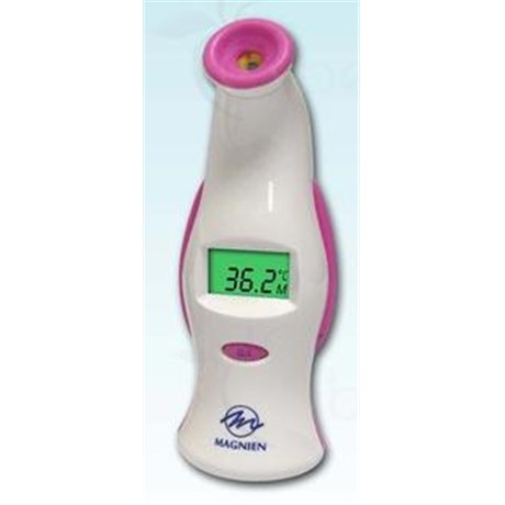 THERMOMÈTRE MAGNIEN, Thermomètre médical frontal électronique à infrarouges, rétroéclairage coloré - unité