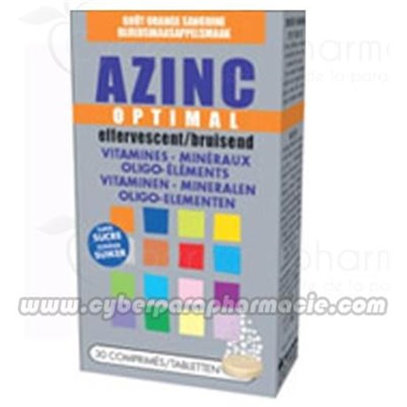 AZINC OPTIMAL Effeverscent Vitamines Minéraux Oligo-é