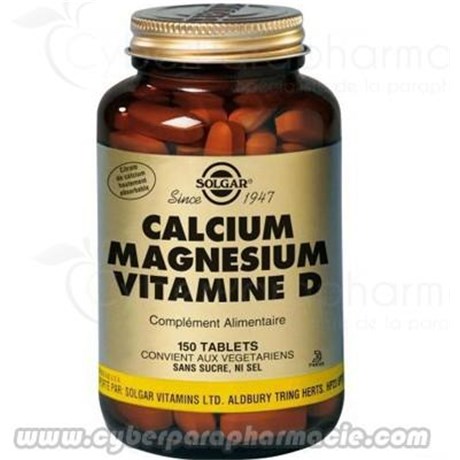 CALCIUM MAGNESIUM VITAMINE D 150 Tablets