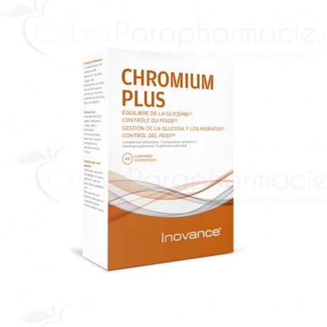 CHROMIUM PLUS, synthèse de l'insuline; métabolisme du glucose, 60 comprimés