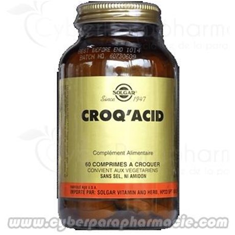 CROQ ACID 60 Comprimés à croquer