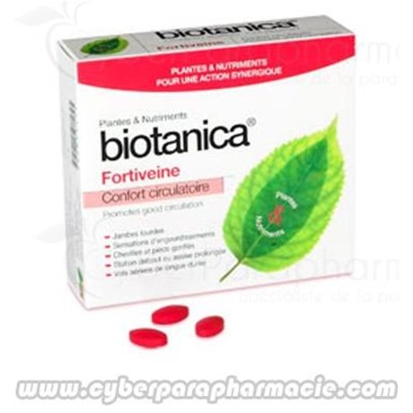 Plantes et Nutriments BIOTANICA FORTIVEINE Confort circulatoire